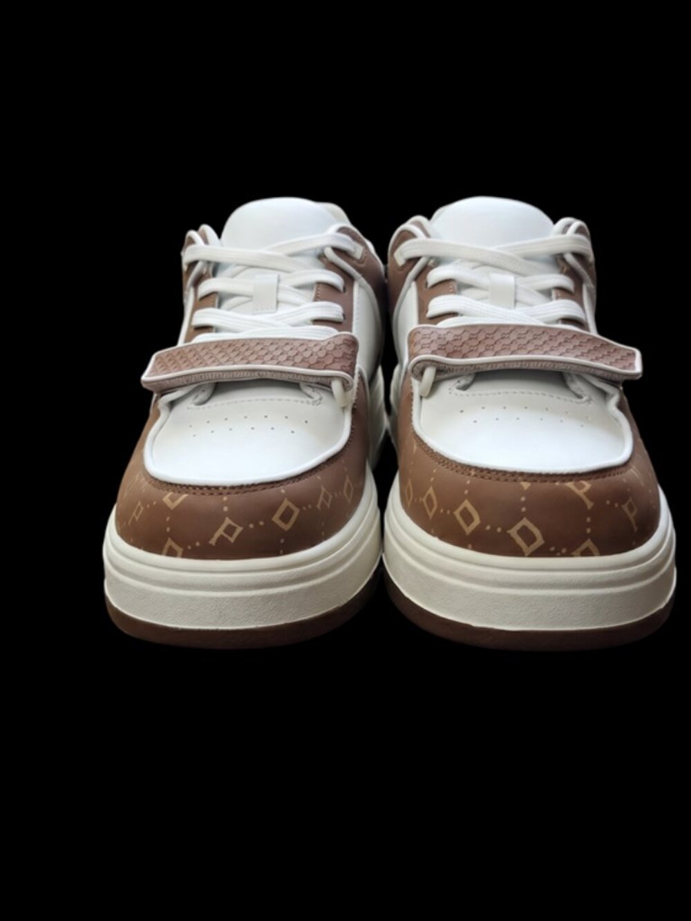 PUMA Women's Round-Toe Platform Fashion Sneakers Brown White